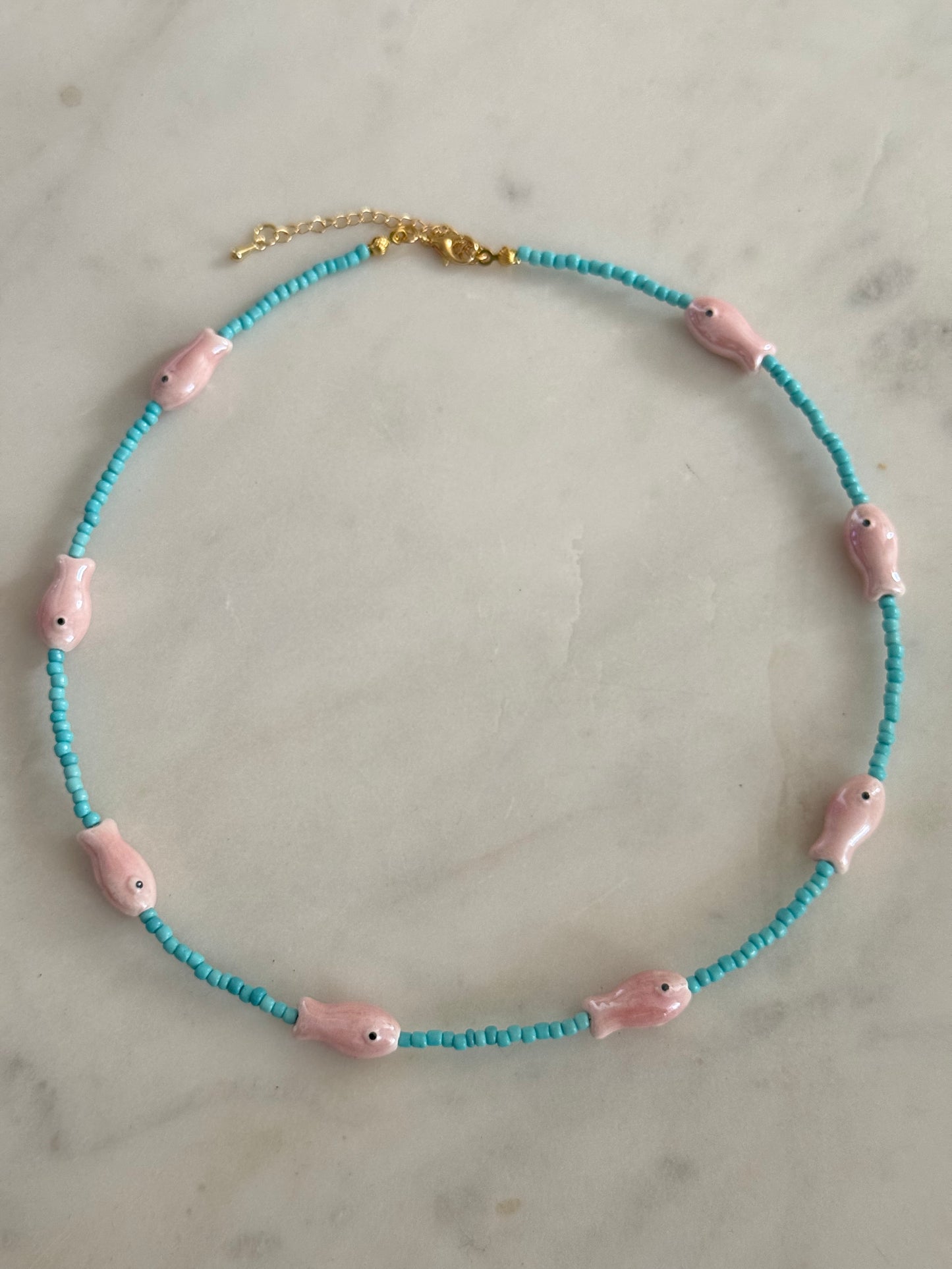 Beaded Fish Necklace