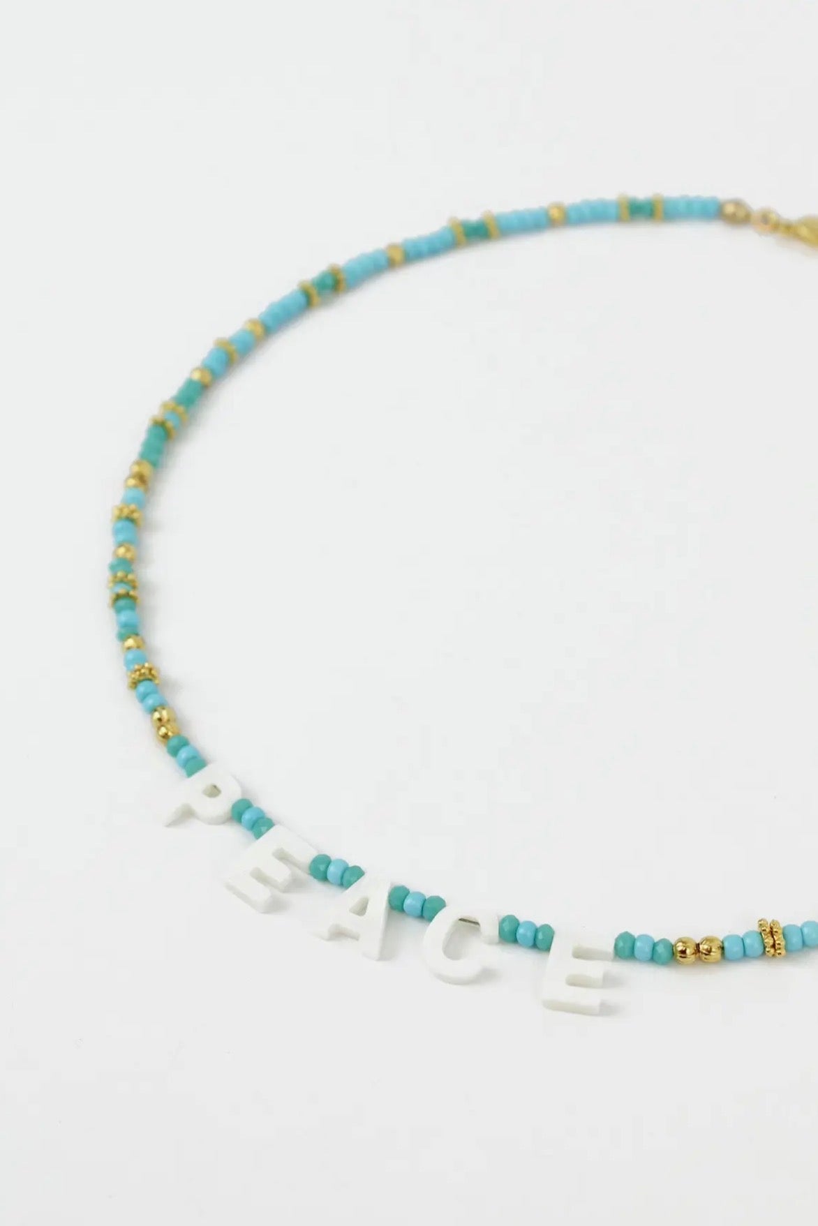 Peace Beaded Necklace