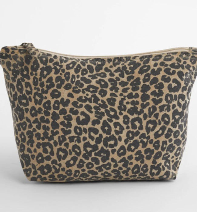 Mini Leopard Print Accessory Bag