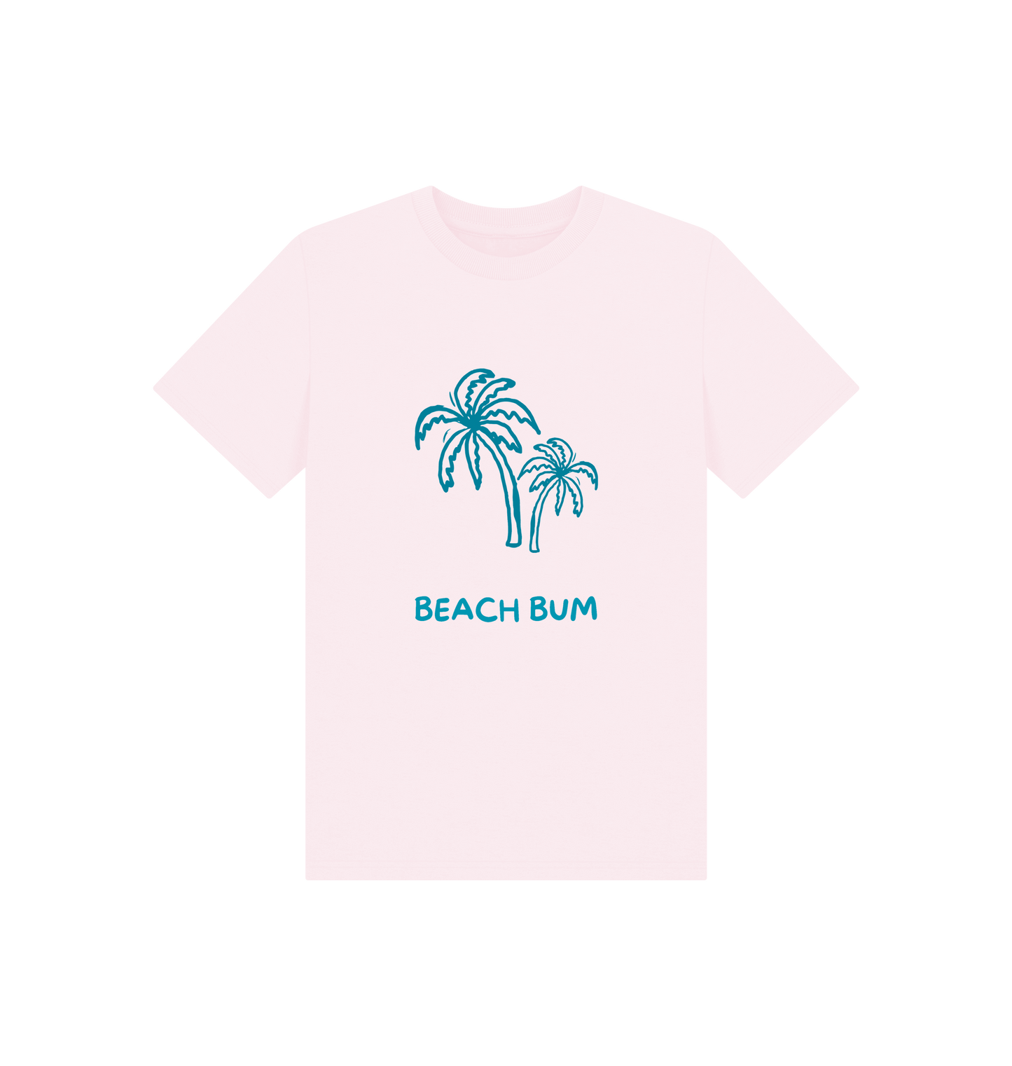 Pink Printed Kids T-Shirt Front
