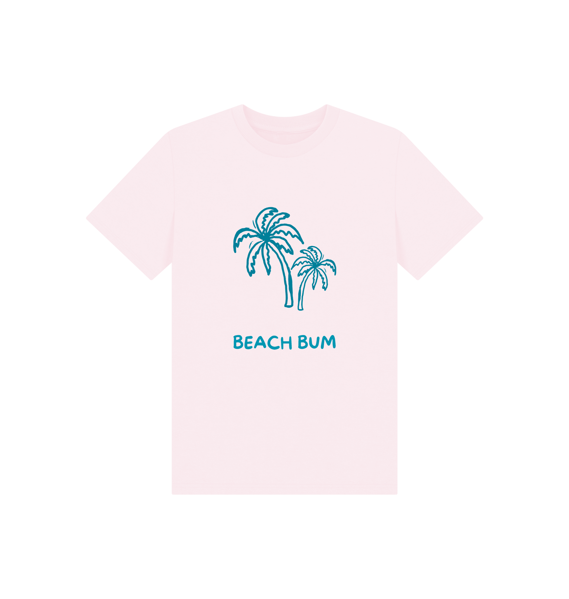 Pink Printed Kids T-Shirt Front