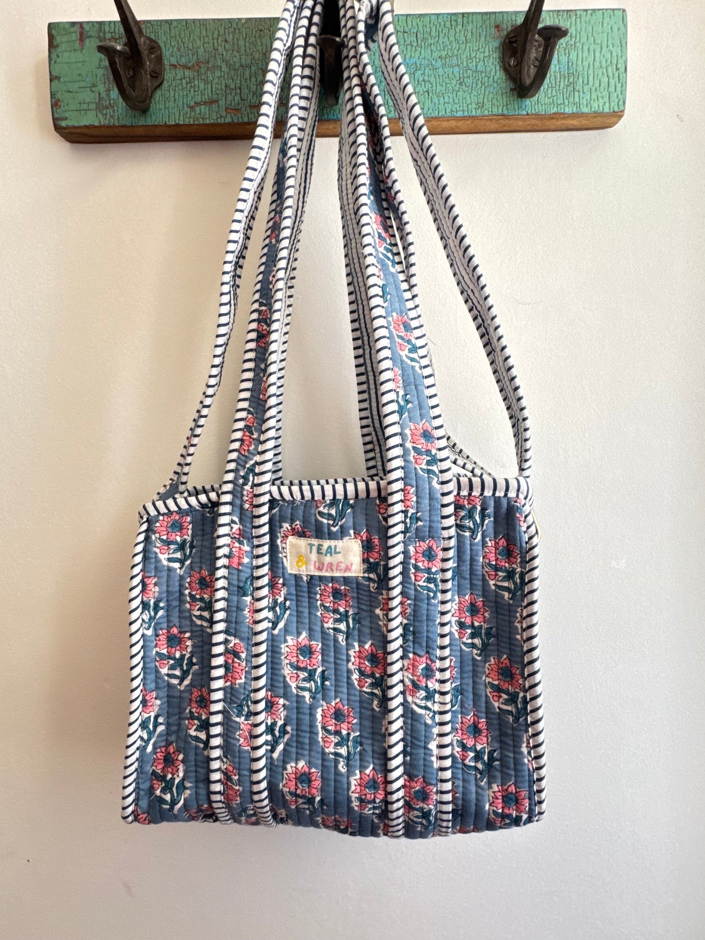 Teal & Wren Mini Tote Bag