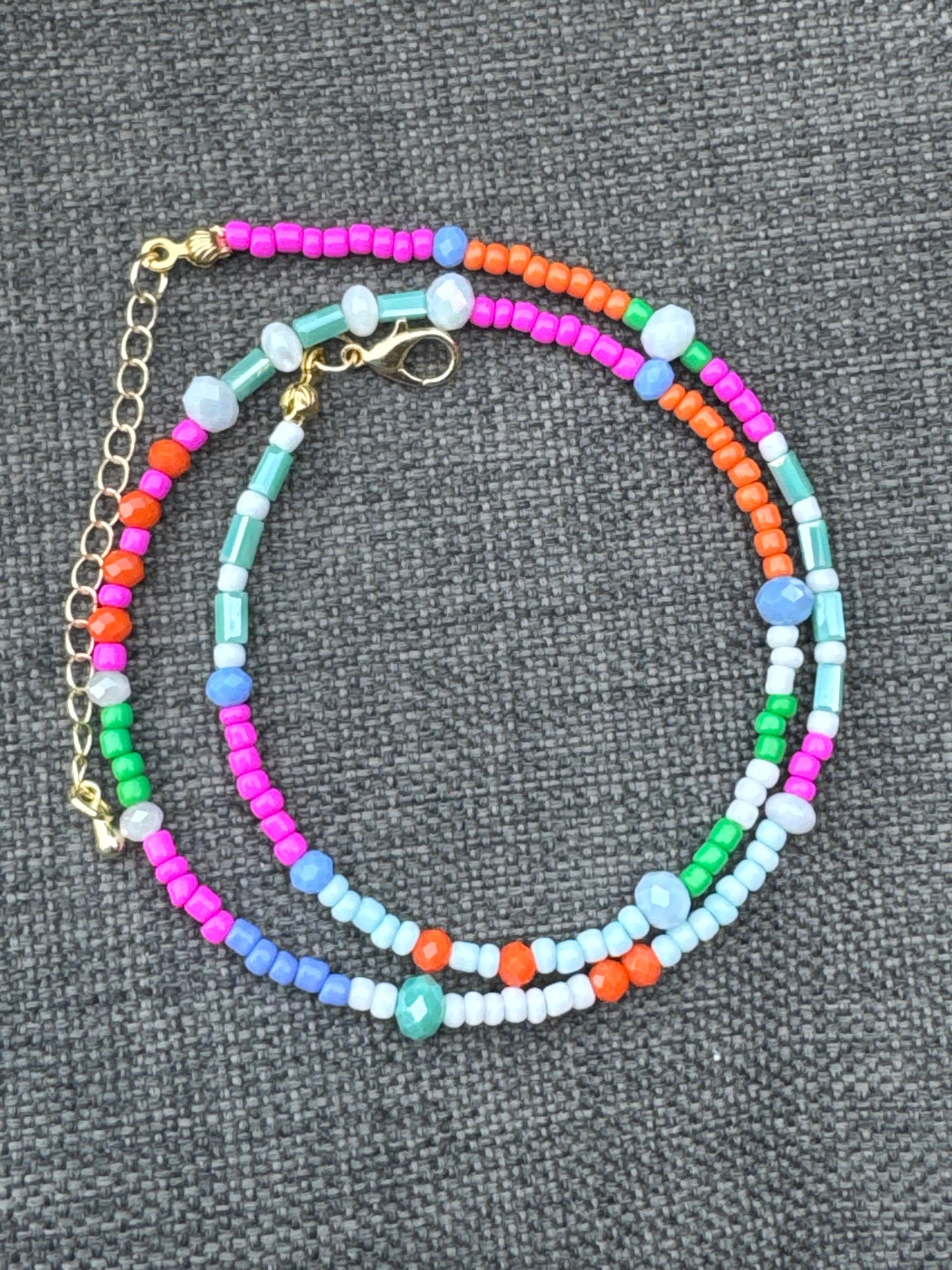 Teal & Wren Beaded Necklace- Summer Sun