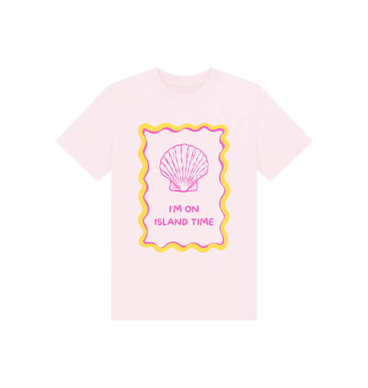 Pink Printed Kids T-Shirt Front
