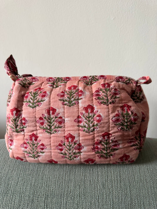 Hand Block Printed Wash Bag