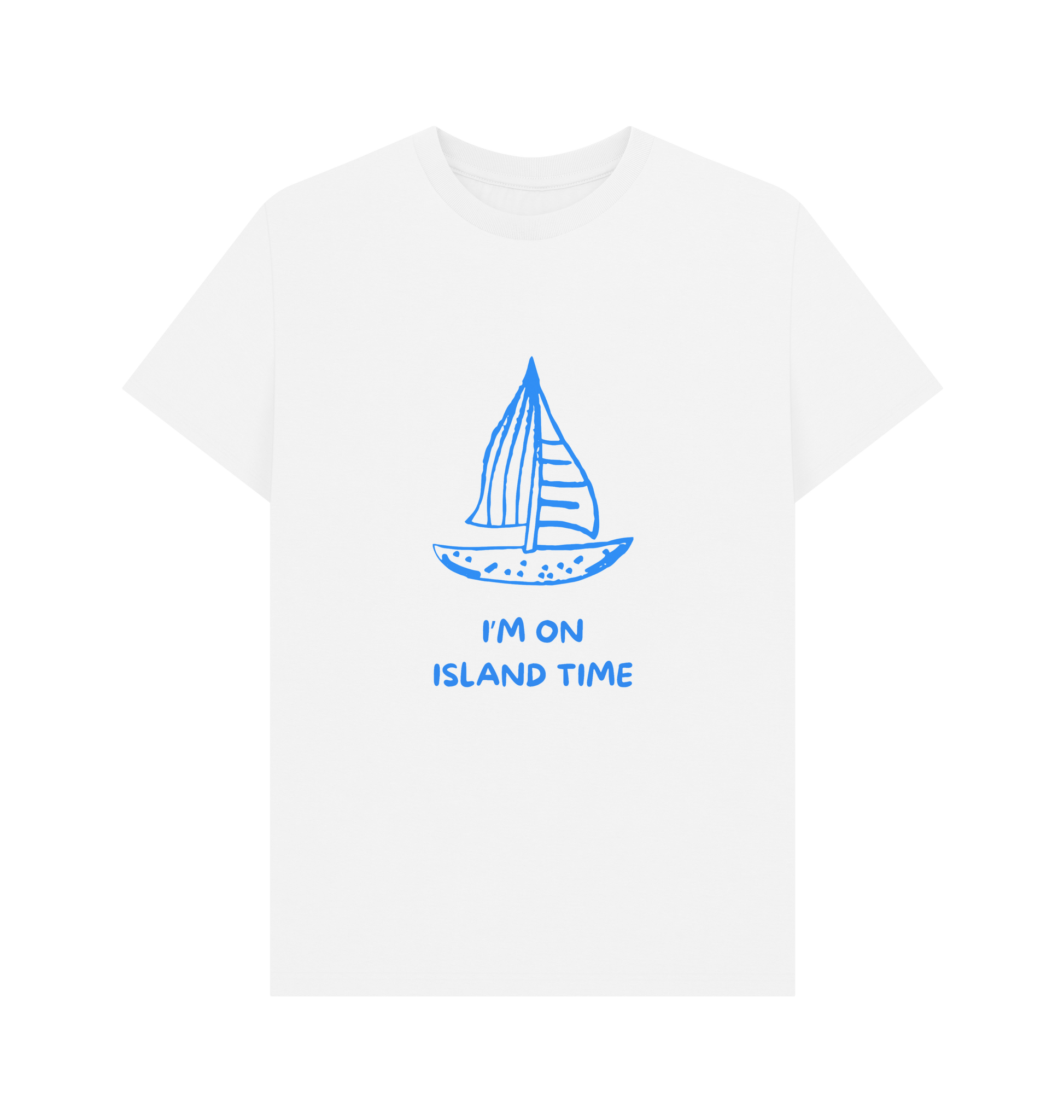 White Printed T-shirt Front