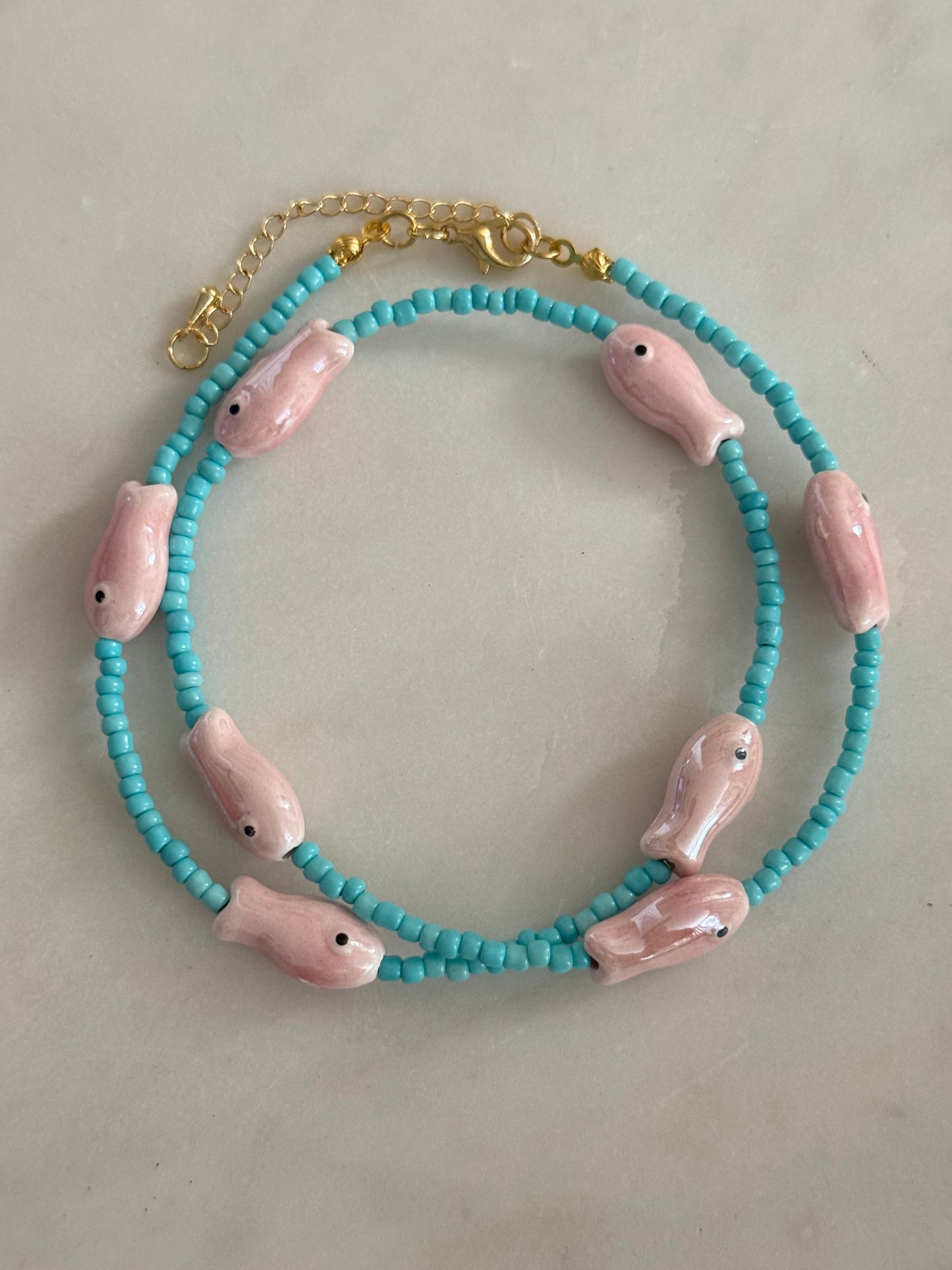 Beaded Fish Necklace