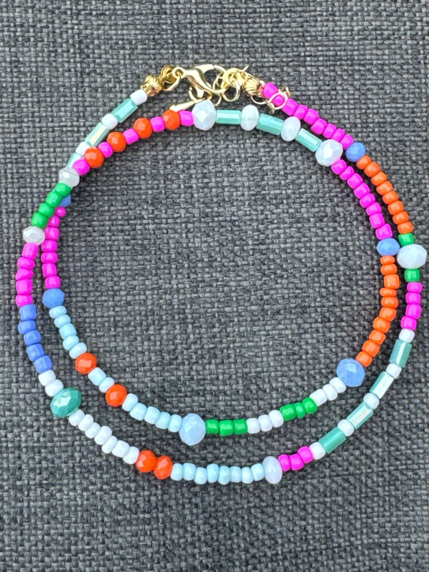 Teal & Wren Beaded Necklace- Summer Sun