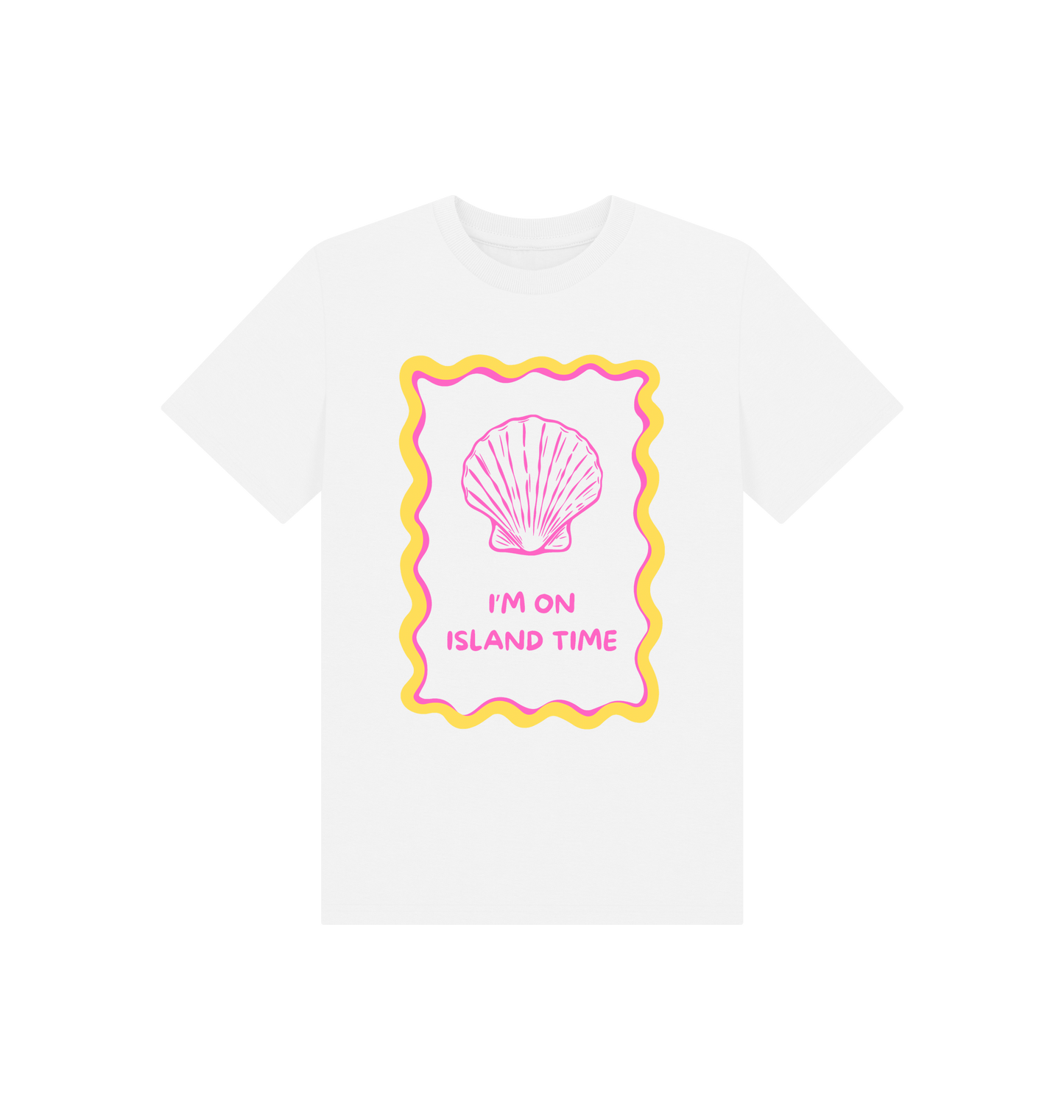 White Printed Kids T-Shirt Front