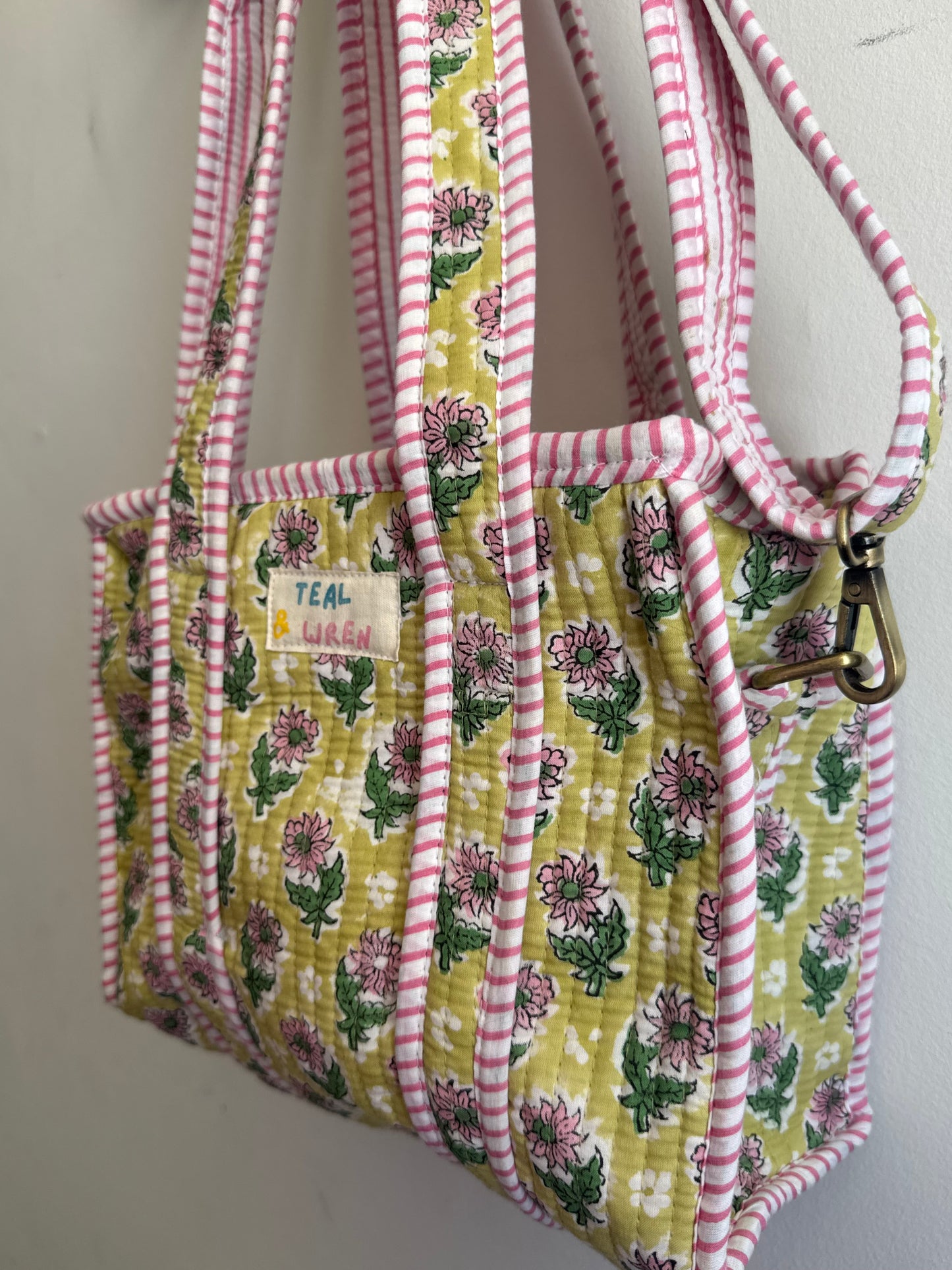Teal & Wren Mini Tote Bag