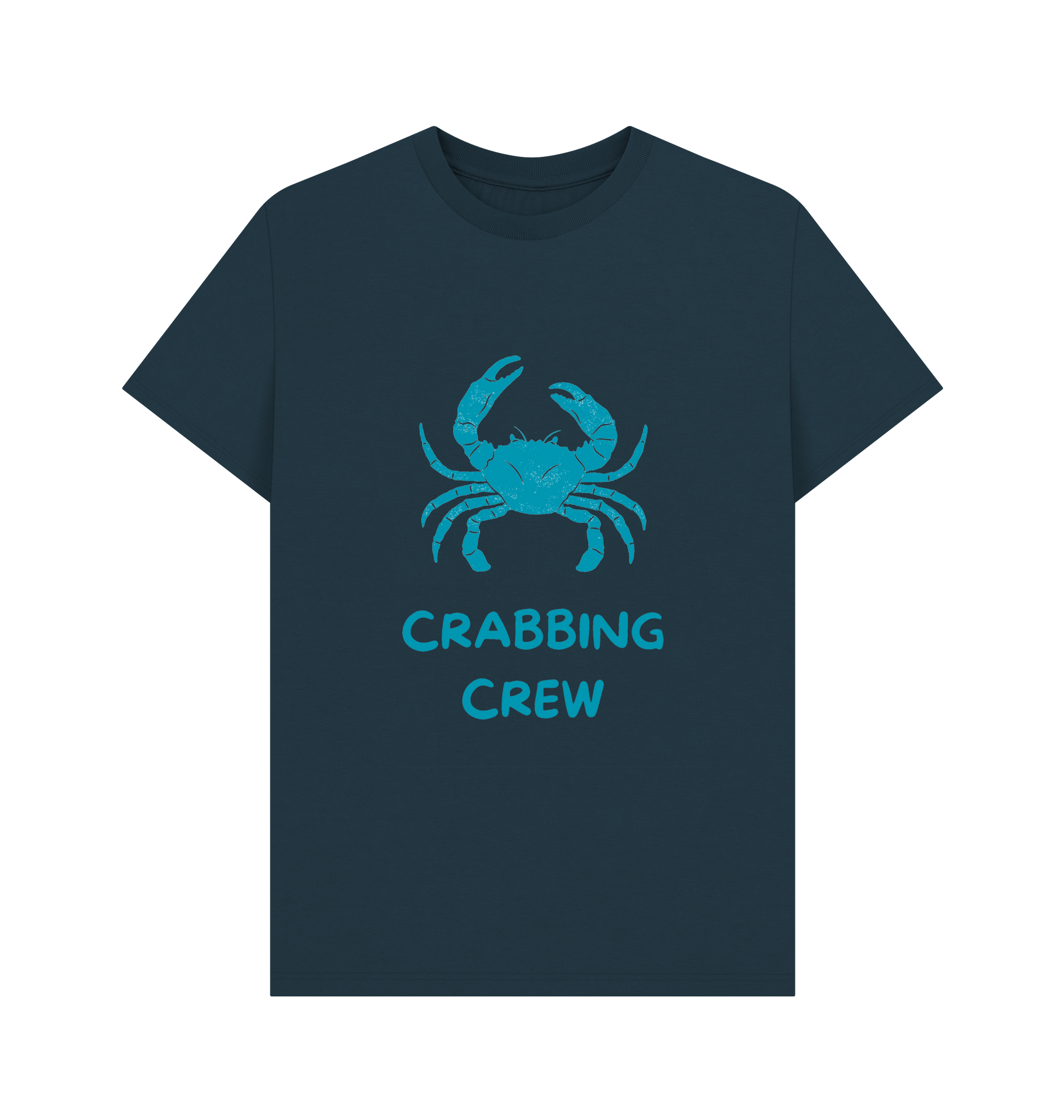Denim Blue Printed T-shirt Front