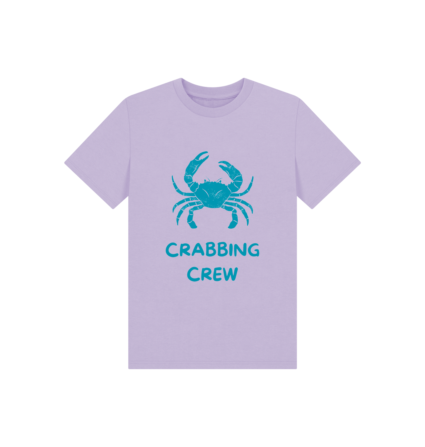 Soft Lilac Printed Kids T-Shirt Front