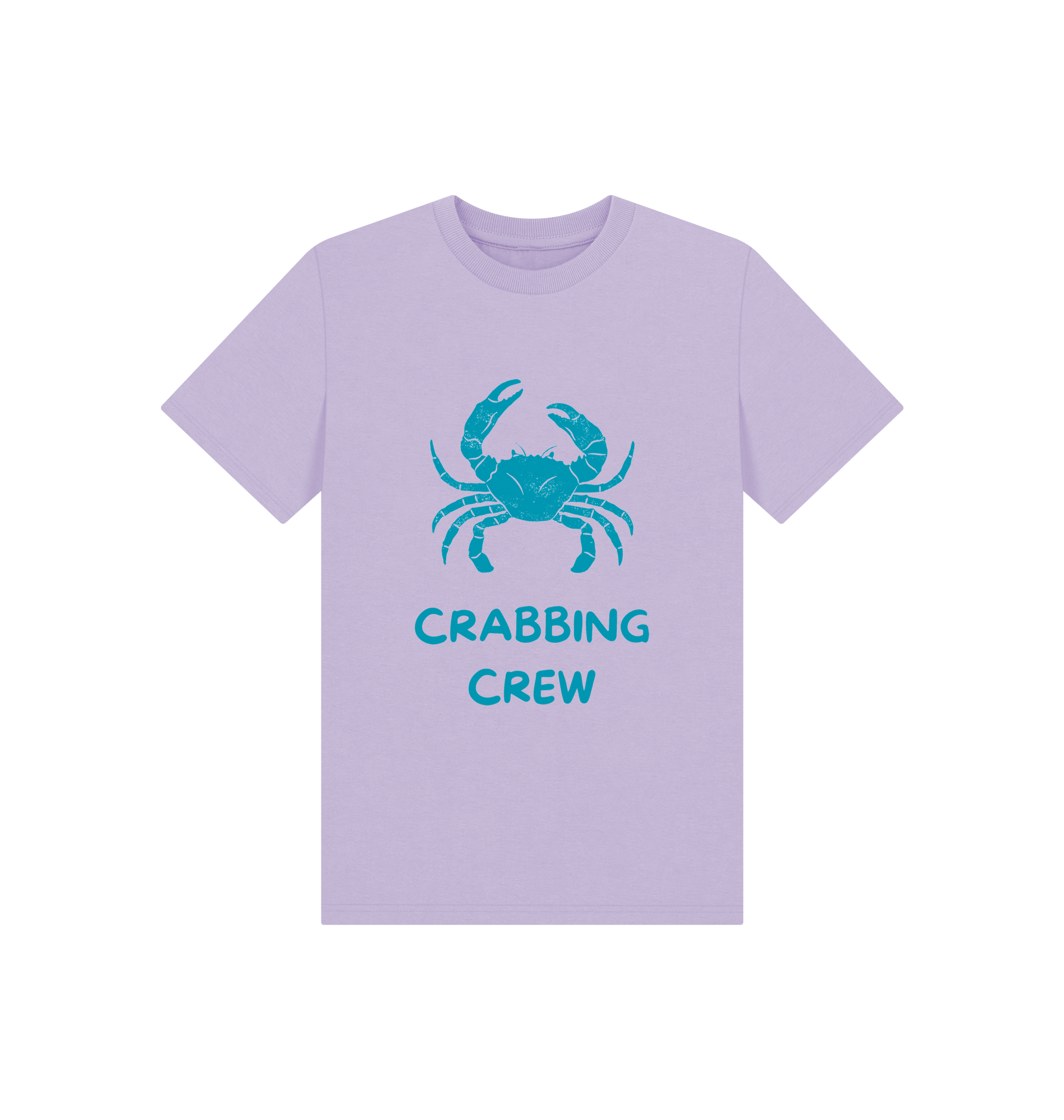 Soft Lilac Printed Kids T-Shirt Front