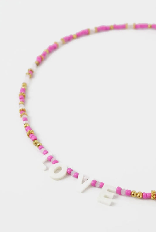 Love Beaded Necklace
