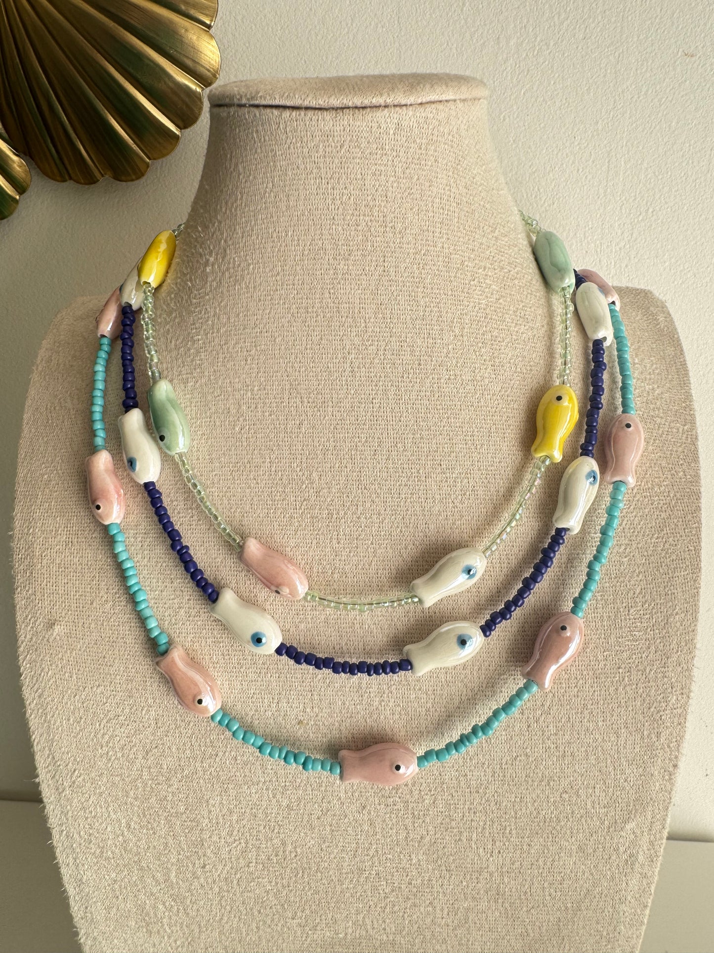 Beaded Fish Necklace