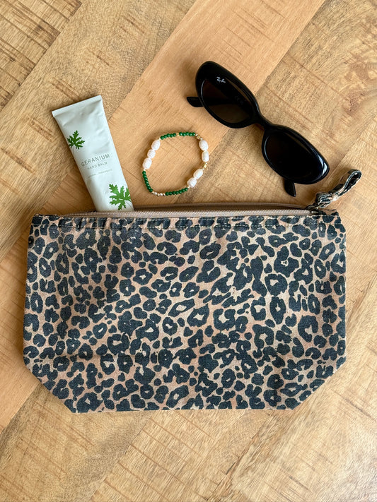Mini Leopard Print Accessory Bag