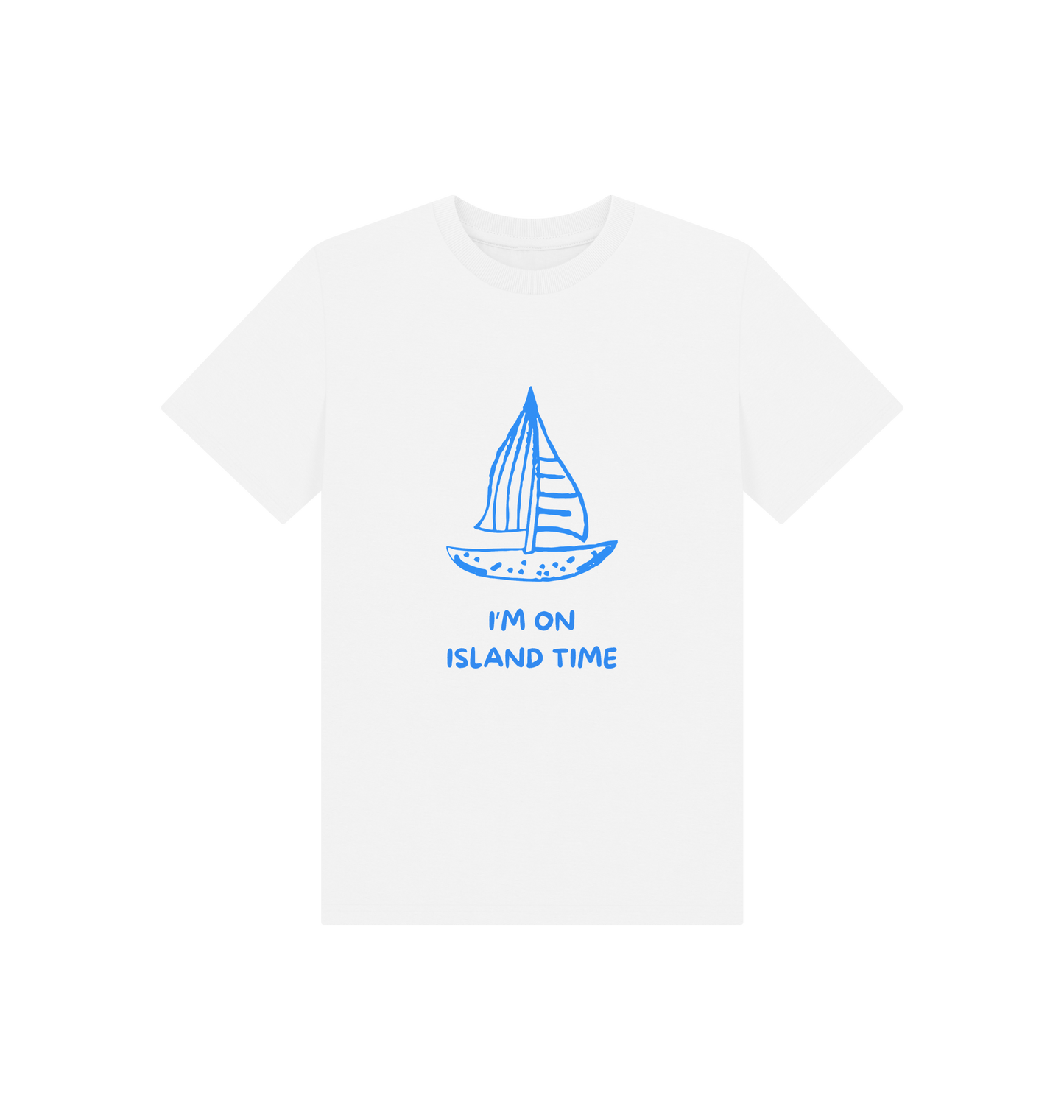 White Printed Kids T-Shirt Front