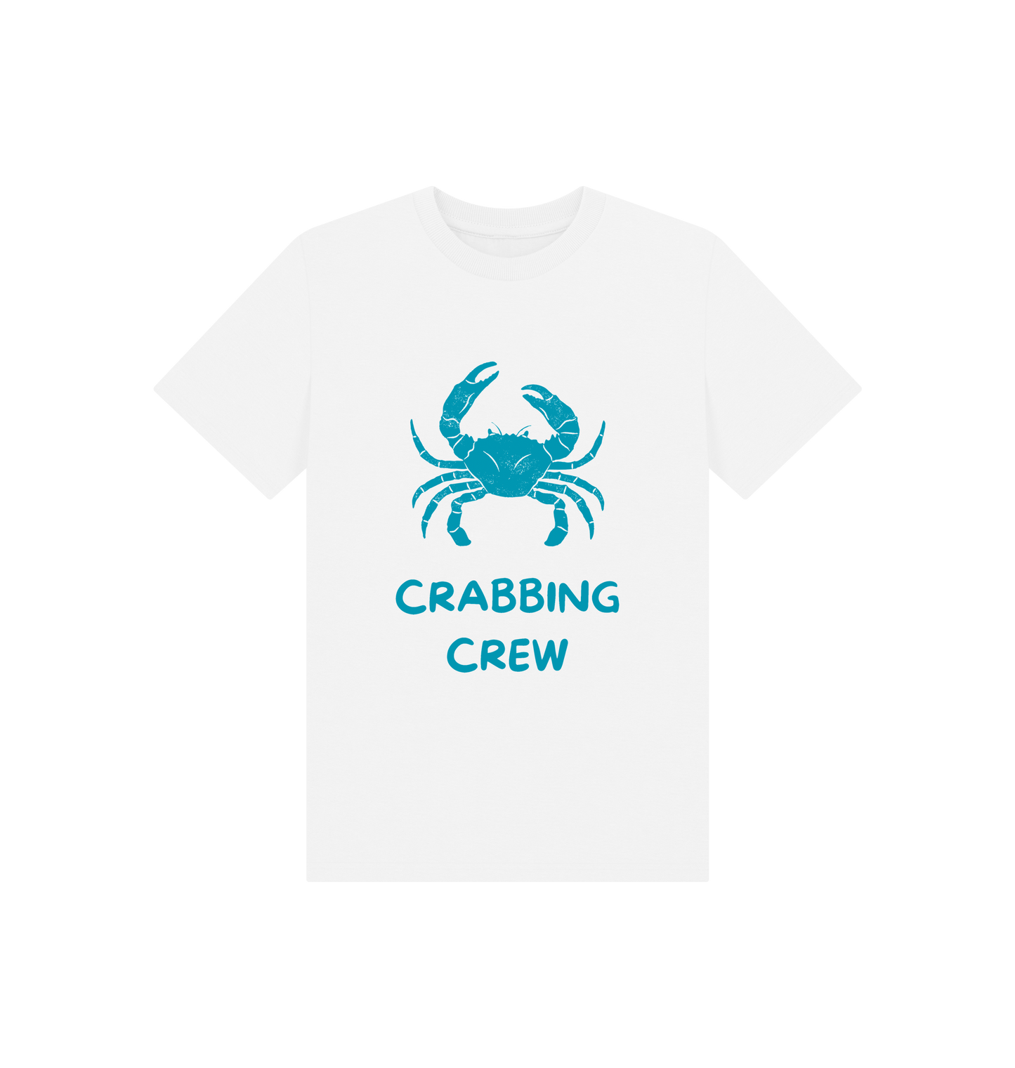White Printed Kids T-Shirt Front
