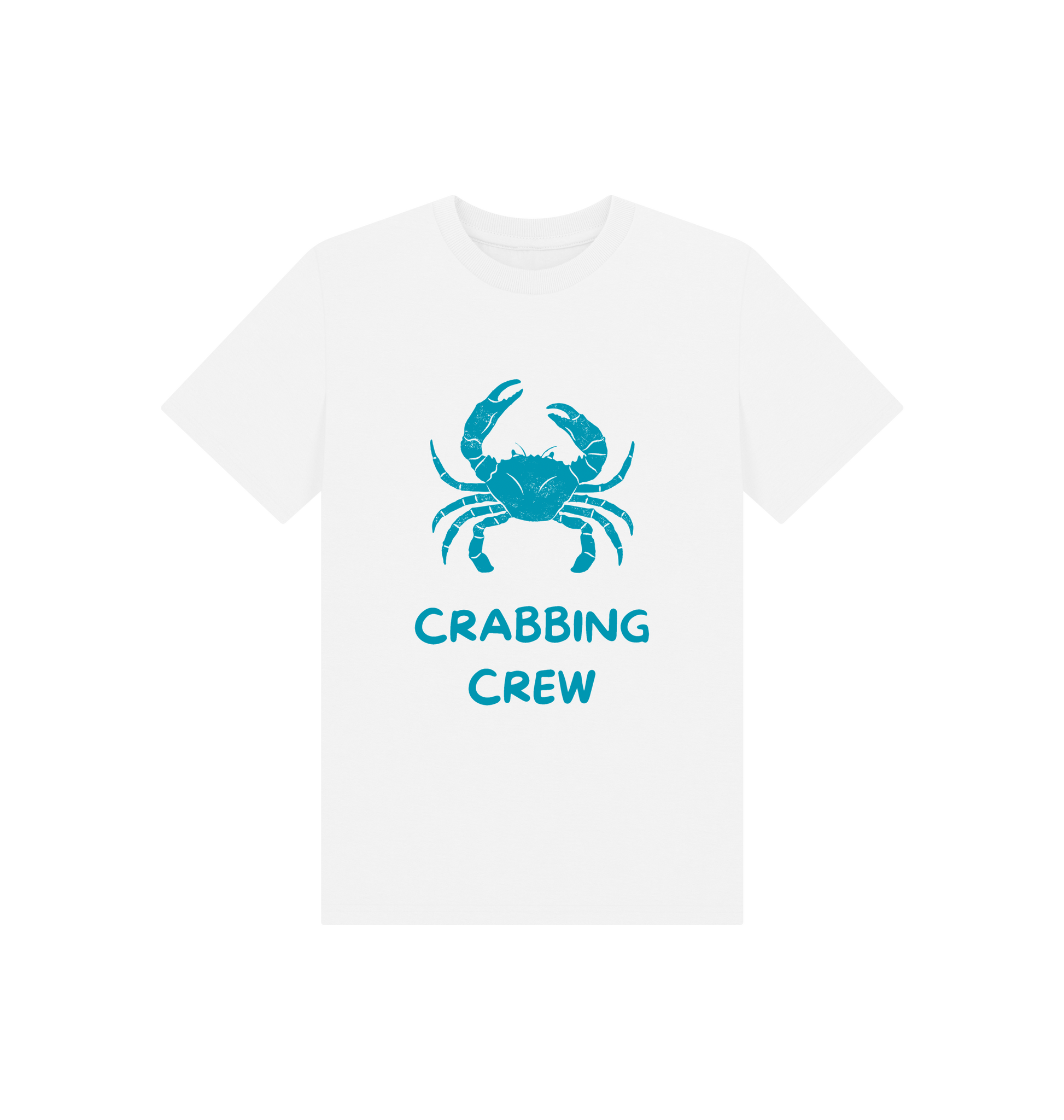 White Printed Kids T-Shirt Front