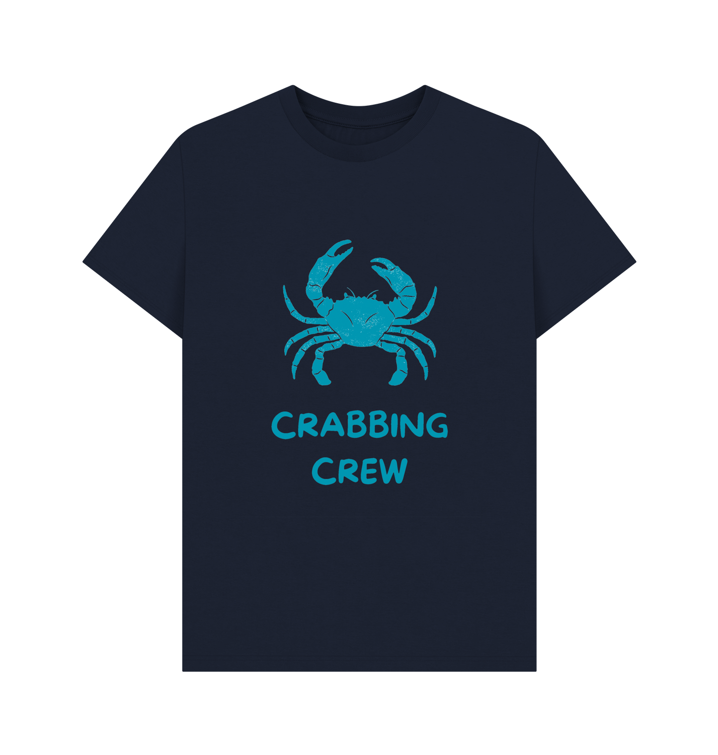 Navy Blue Printed T-shirt Front