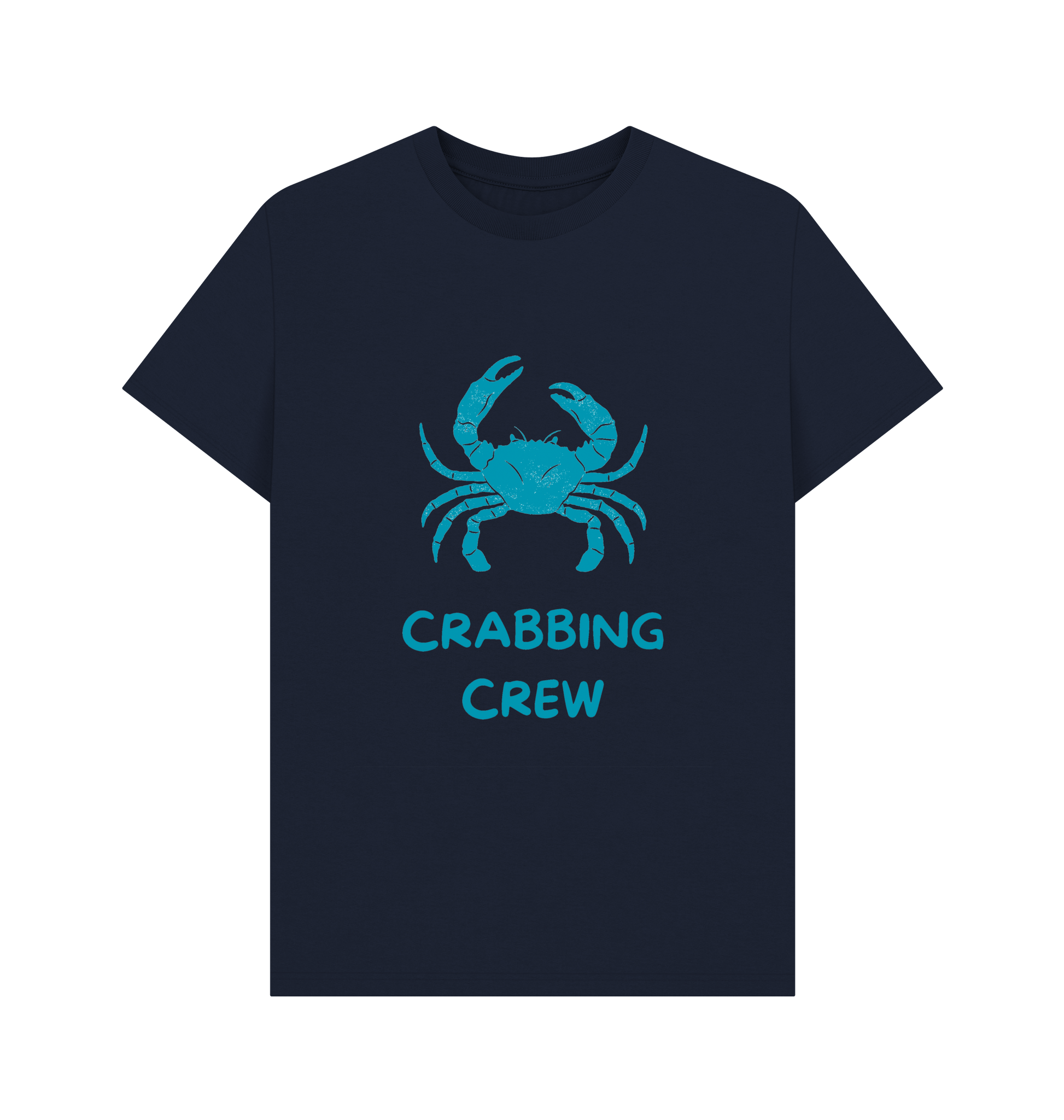Navy Blue Printed T-shirt Front